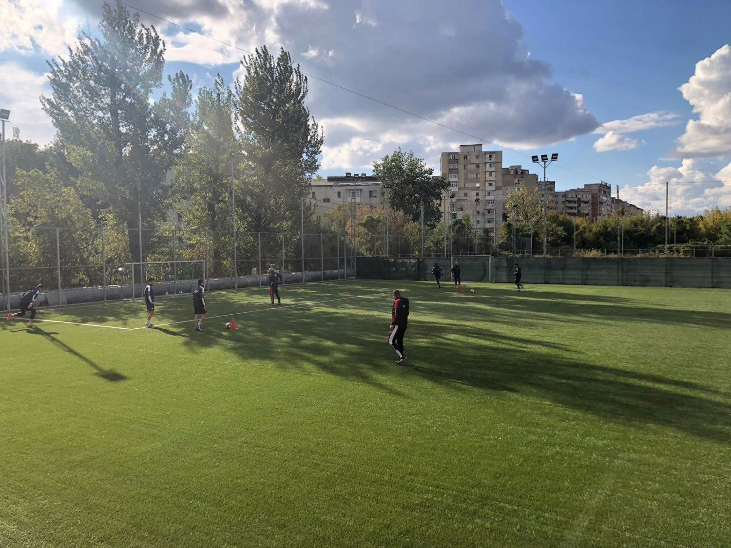 Politehnica s-a antrenat la cea mai modernă bază cu teren sintetic din Iași