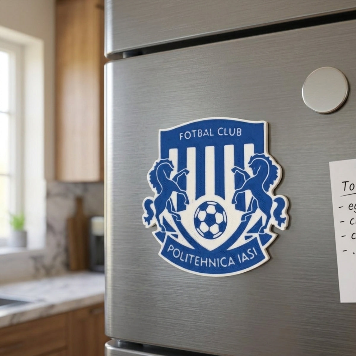 Magnet de frigider Politehnica Iași – Printat 3D